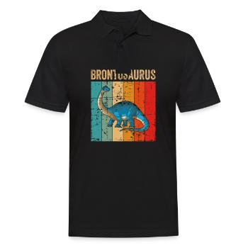 Brontosaurus Dinosaure Enfants Dino Cadeau - Polo Homme - noir - Devant - Kai (181cm)