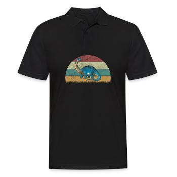Brontosaurus Dinosaure Enfants Dino Cadeau - Polo Homme - noir - Devant - Kai (181cm)