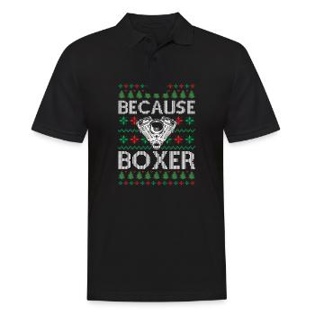 Mechanic V8 Engine Car Tuning Ugly Christmas - Bec - Männer Poloshirt - Schwarz - Vorne - Kai (181cm)