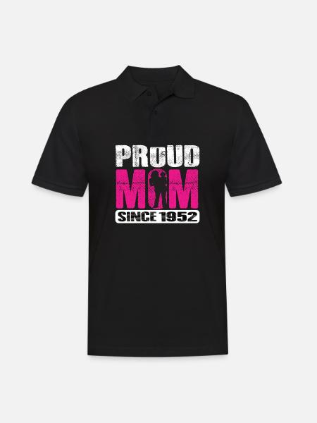 Proud Mom Since 1952 - Men's Polo Shirt - black