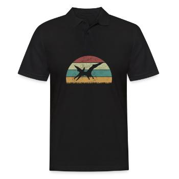 Pteranodon Dinosaur Enfants Dino Cadeau - Polo Homme - noir - Devant - Kai (181cm)