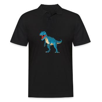 Tyrannosaurus Dinosaure Enfants Dino Cadeau - Polo Homme - noir - Devant - Kai (181cm)