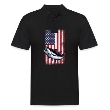 Fishing Angler Fishing Gifts Fish Fishing - Men's Polo Shirt - black - Front - Kai (181cm)
