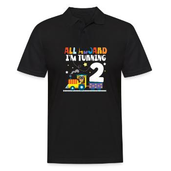 2 anniversaire All Aboard en tuning 2 2 ans - Polo Homme - noir - Devant - Kai (181cm)