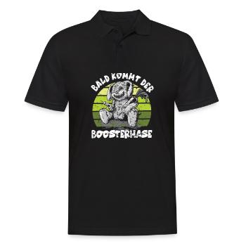 Soon the Bosster is coming - Men's Polo Shirt - black - Front - Kai (181cm)