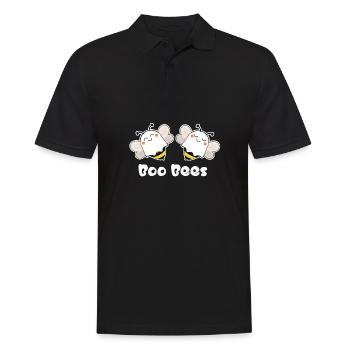 Boo Bees - Männer Poloshirt - Schwarz - Vorne - Kai (181cm)