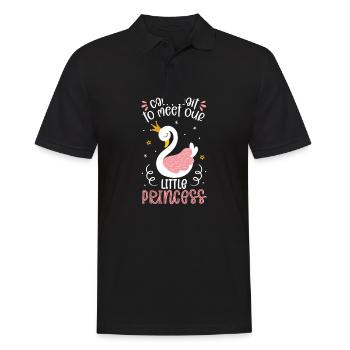 J’ai hâte de rencontrer notre petite princesse - Polo Homme - noir - Devant - Kai (181cm)