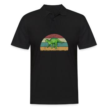 Fukuisaurus Dinosaur Children Dino Gift - Men's Polo Shirt - black - Front - Kai (181cm)