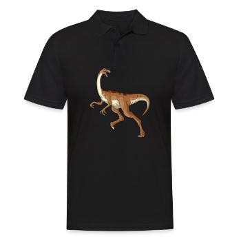 Gallimimus Dinosaur Children Dino Gift - Men's Polo Shirt - black - Front - Kai (181cm)
