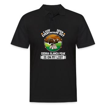 Sierra Blanca Peak Is On My List Hiking Camping - Männer Poloshirt - Schwarz - Vorne - Kai (181cm)