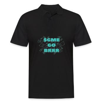 Sgme Go Brrr - Männer Poloshirt - Schwarz - Vorne - Kai (181cm)