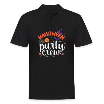 Halloween Party Crew - Männer Poloshirt - Schwarz - Vorne - Kai (181cm)