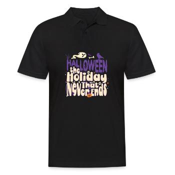 Halloween The Holiday That Never Ends - Men's Polo Shirt - black - Front - Kai (181cm)