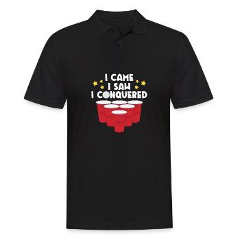 I Came I Saw I Conquered - Men's Polo Shirt - black - Front - Kai (181cm)
