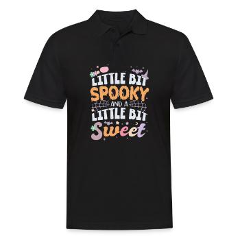 I M A Little Bit Spooky And A Little Bit Sweet - Männer Poloshirt - Schwarz - Vorne - Kai (181cm)