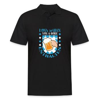 Konn traces of A Hoibe included - Men's Polo Shirt - black - Front - Kai (181cm)