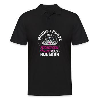 Machet Platz Die Prinzessin Muss Hullern - Männer Poloshirt - Schwarz - Vorne - Kai (181cm)