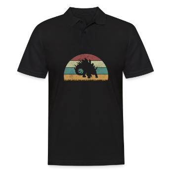 Kentrosaurus Dinosaur Children Dino Gift - Men's Polo Shirt - black - Front - Kai (181cm)