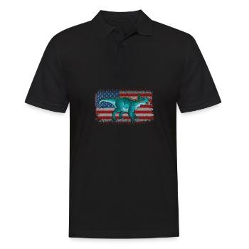 Leptoceratops Dinosaur Children Dino Gift - Men's Polo Shirt - black - Front - Kai (181cm)
