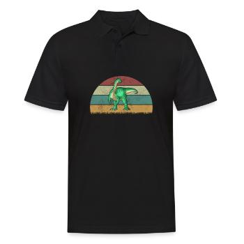 Mussaurus Dinosaur Children Dino Gift - Men's Polo Shirt - black - Front - Kai (181cm)