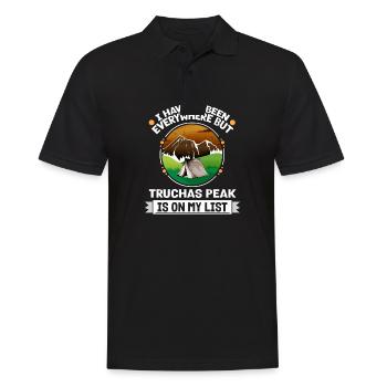 Truchas Peak Is On My List Hiking Camping Hiker - Männer Poloshirt - Schwarz - Vorne - Kai (181cm)