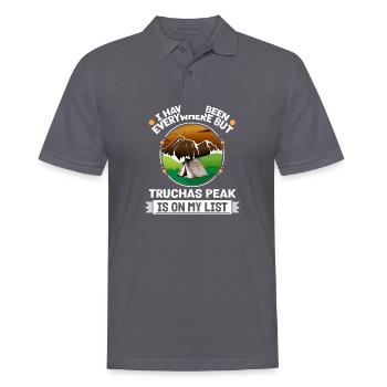 Truchas Peak Is On My List Hiking Camping Hiker - Männer Poloshirt - Anthrazit - Vorne - Nico (186cm)