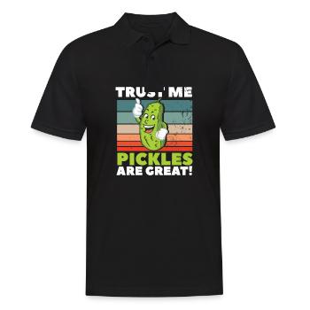 Trust Me Pickles Are Great - Männer Poloshirt - Schwarz - Vorne - Kai (181cm)