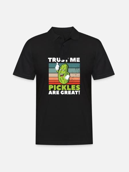 Trust Me Pickles Are Great - Men's Polo Shirt - black