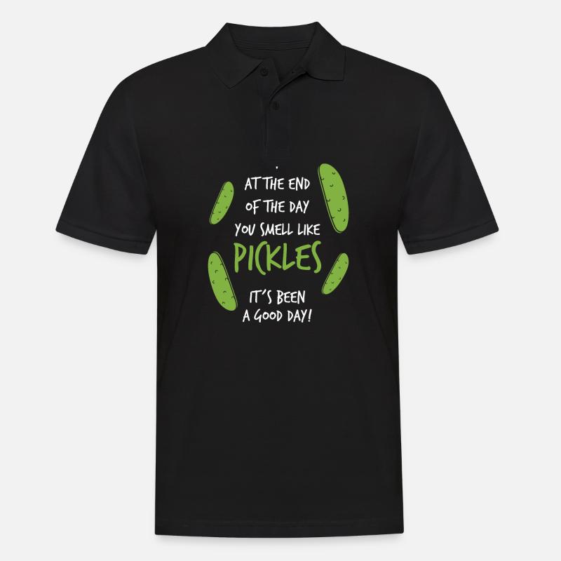 Pickles - Männer Poloshirt - Schwarz