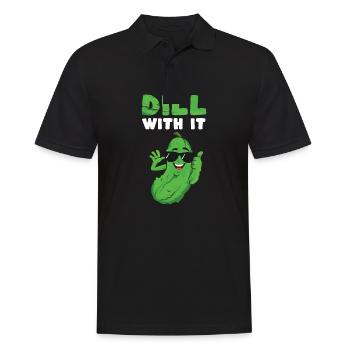 Dill With It - Männer Poloshirt - Schwarz - Vorne - Kai (181cm)