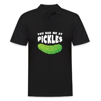Tu m’as eu à Pickles - Polo Homme - noir - Devant - Kai (181cm)