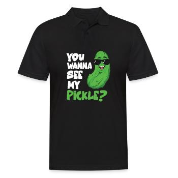 Vous voulez voir mon cornichon - Polo Homme - noir - Devant - Kai (181cm)