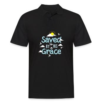 Sauvé par sa grâce - Polo Homme - noir - Devant - Kai (181cm)