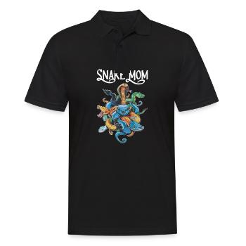 Snake Mom - Männer Poloshirt - Schwarz - Vorne - Kai (181cm)