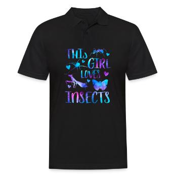 Cette fille aime les insectes - Polo Homme - noir - Devant - Kai (181cm)