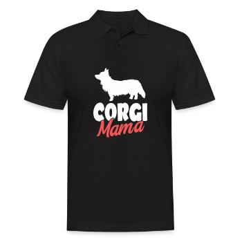 Corgi Gift Dogs - Men's Polo Shirt - black - Front - Kai (181cm)