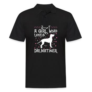 Propriétaire de chien de chien dalmate - Polo Homme - noir - Devant - Kai (181cm)