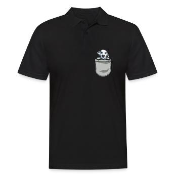 Propriétaire de chien de chien dalmate - Polo Homme - noir - Devant - Kai (181cm)