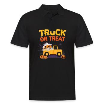 Truck Or Treat - Männer Poloshirt - Schwarz - Vorne - Kai (181cm)