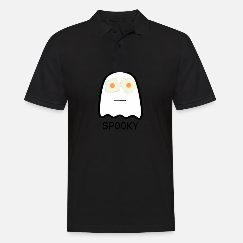 Gespenst - Männer Poloshirt - Schwarz
