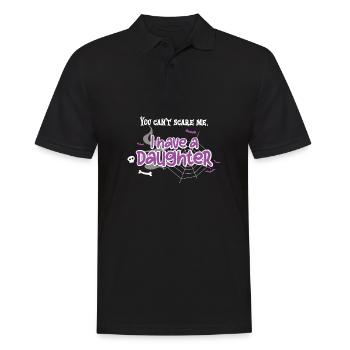 You Cant Scare Me I Have A Daughter - Men's Polo Shirt - black - Front - Kai (181cm)