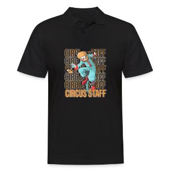 Sécurité du cirque - Polo Homme - noir - Devant - Kai (181cm)