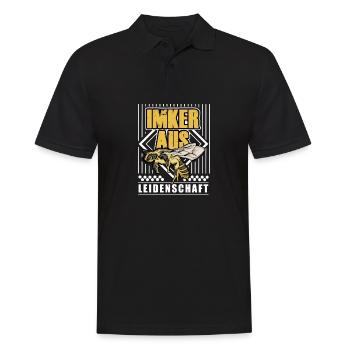Imker Aus Leidenschaft - Männer Poloshirt - Schwarz - Vorne - Kai (181cm)
