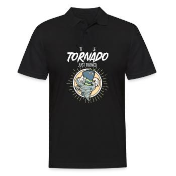 1er anniversaire enfant - Polo Homme - noir - Devant - Kai (181cm)