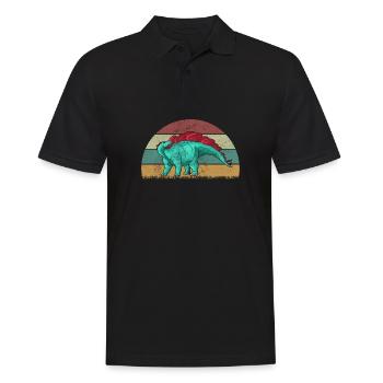 Wuerhosaurus Dinosaur Children Dino Gift - Men's Polo Shirt - black - Front - Kai (181cm)