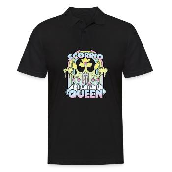 Skorpion Queen - Männer Poloshirt - Schwarz - Vorne - Kai (181cm)