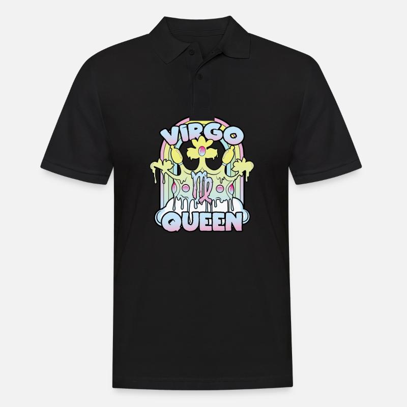 Jungfrau Queen - Männer Poloshirt - Schwarz
