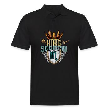 Signe du zodiaque Scorpion - Polo Homme - noir - Devant - Kai (181cm)