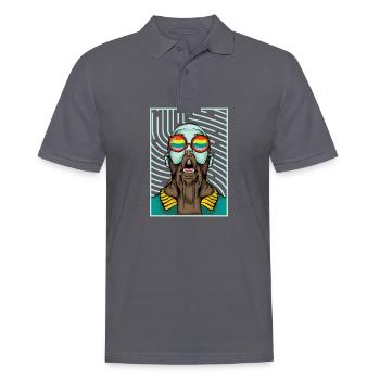 Gay pride - Polo Homme - charbon - Devant - Nico (186cm)
