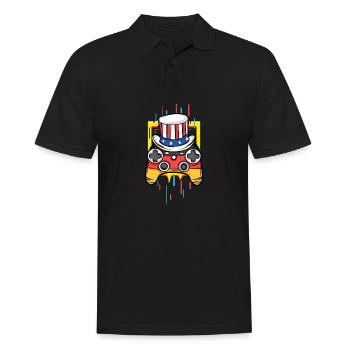 Gaming Gaming Controller Games Gamer - Männer Poloshirt - Schwarz - Vorne - Kai (181cm)